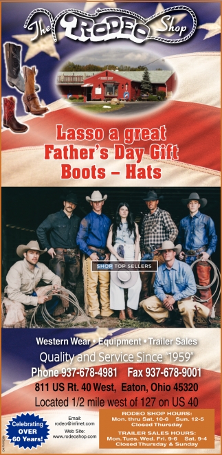 Lasso a Great Father's Day Gift, The Rodeo Shop, Eaton, OH